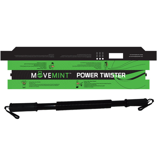 MOVEMINT Power Twister Chest Resistance Spring Bar Exerciser (20KG to 100KG Options)