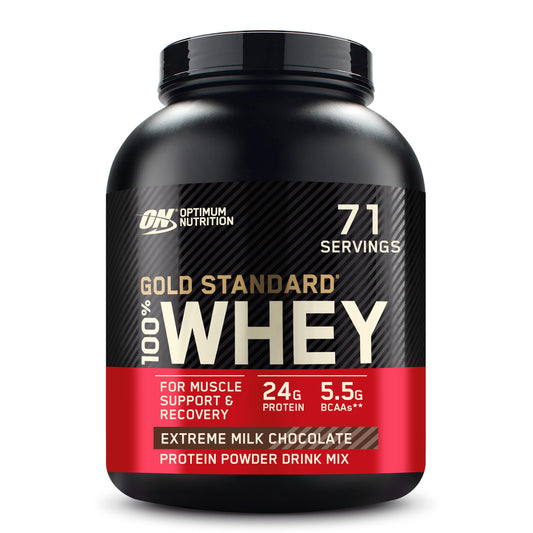 Optimum Nutrition Gold Standard 100% Whey Protein Powder, Extreme Milk Chocolate, 5 Pound (Packaging May Vary)